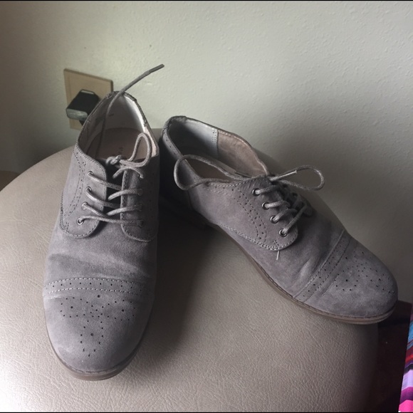 St. John's Bay Shoes - Gray Oxfords